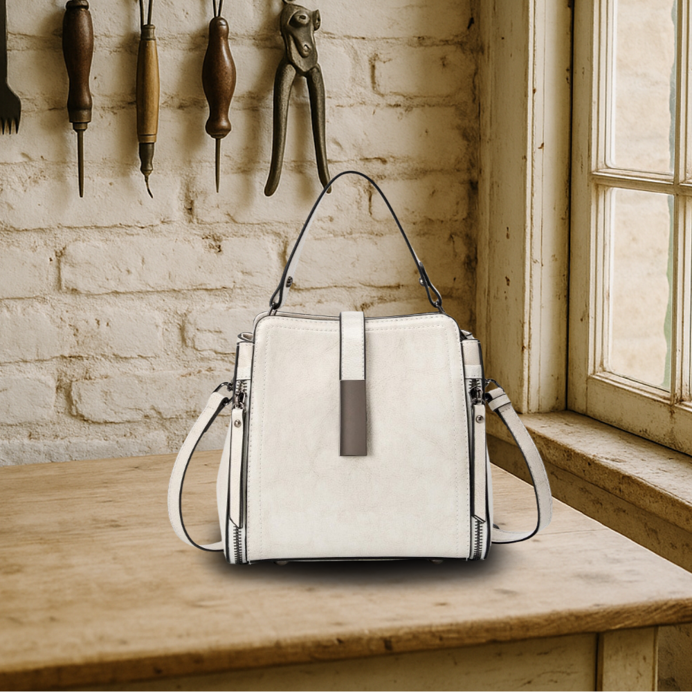 BIKUUL | Retro Handgefertigte Leder-Zwei-Wege-Tasche