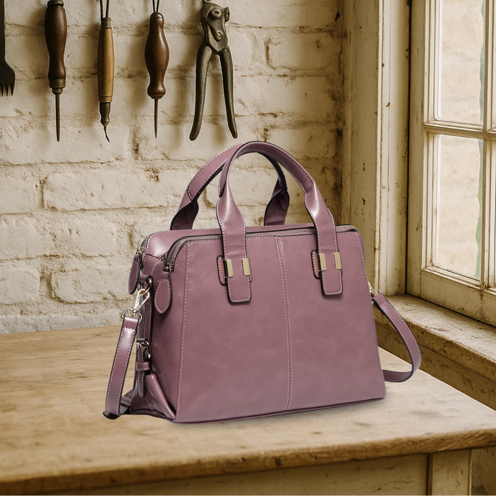 BIKUUL | Klassische große Vintage-Ledertasche