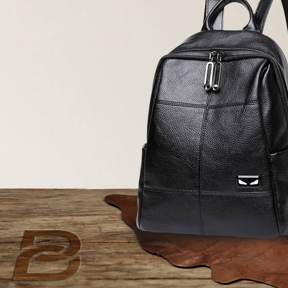 BIKUUL | Laptop-sicherer Lederrucksack