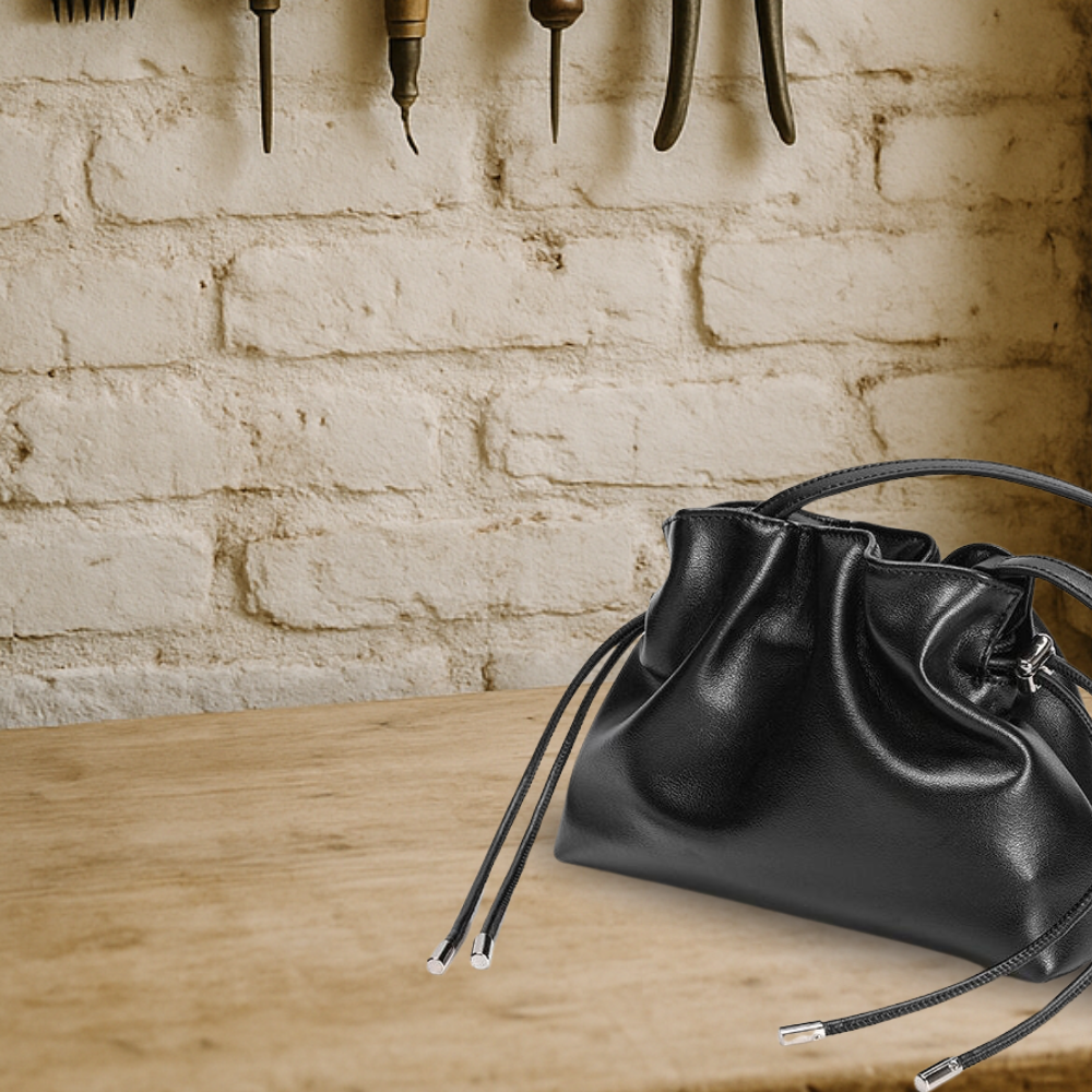BIKUUL | Drawstring Bucket Ledertasche