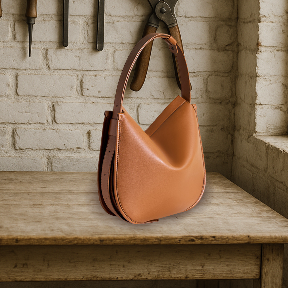 BIKUUL | Classic Curve Leder Umhängetasche