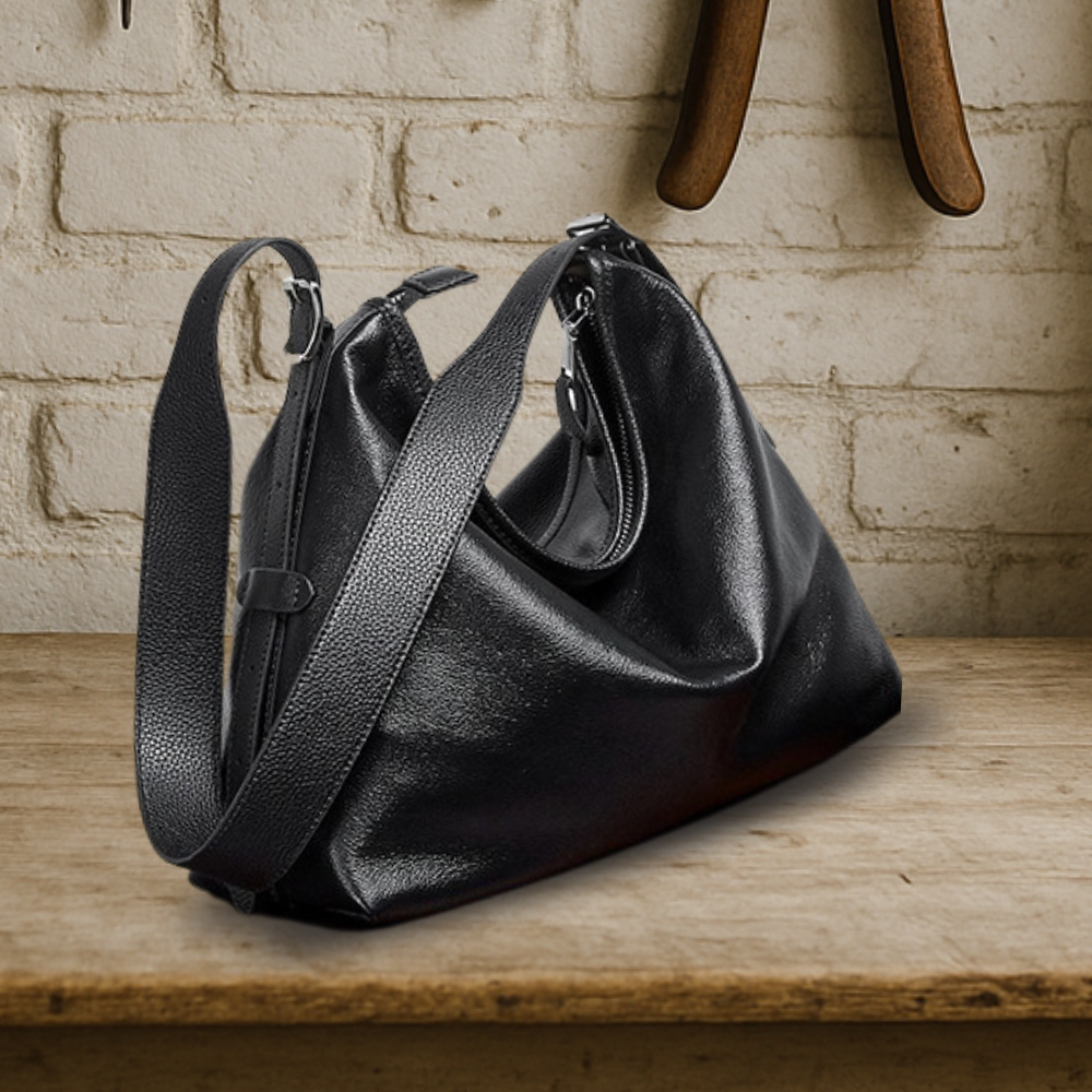 BIKUUL | Echtes Leder Lazy Tote Umhängetasche