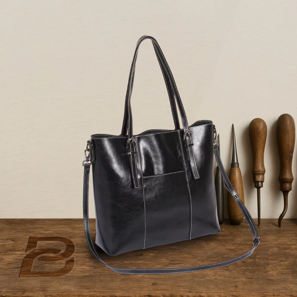 BIKUUL | Große handgetragene Tasche aus echtem Leder