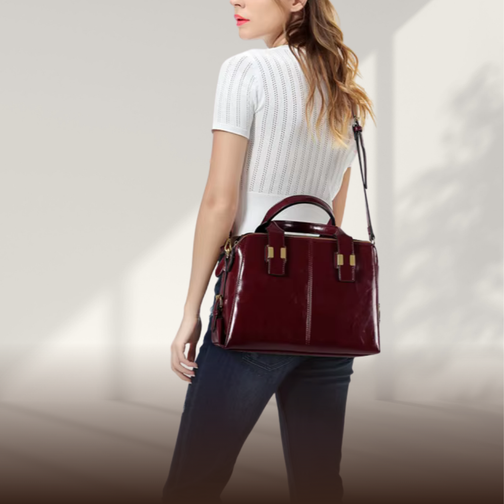 BIKUUL | Klassische große Vintage-Ledertasche