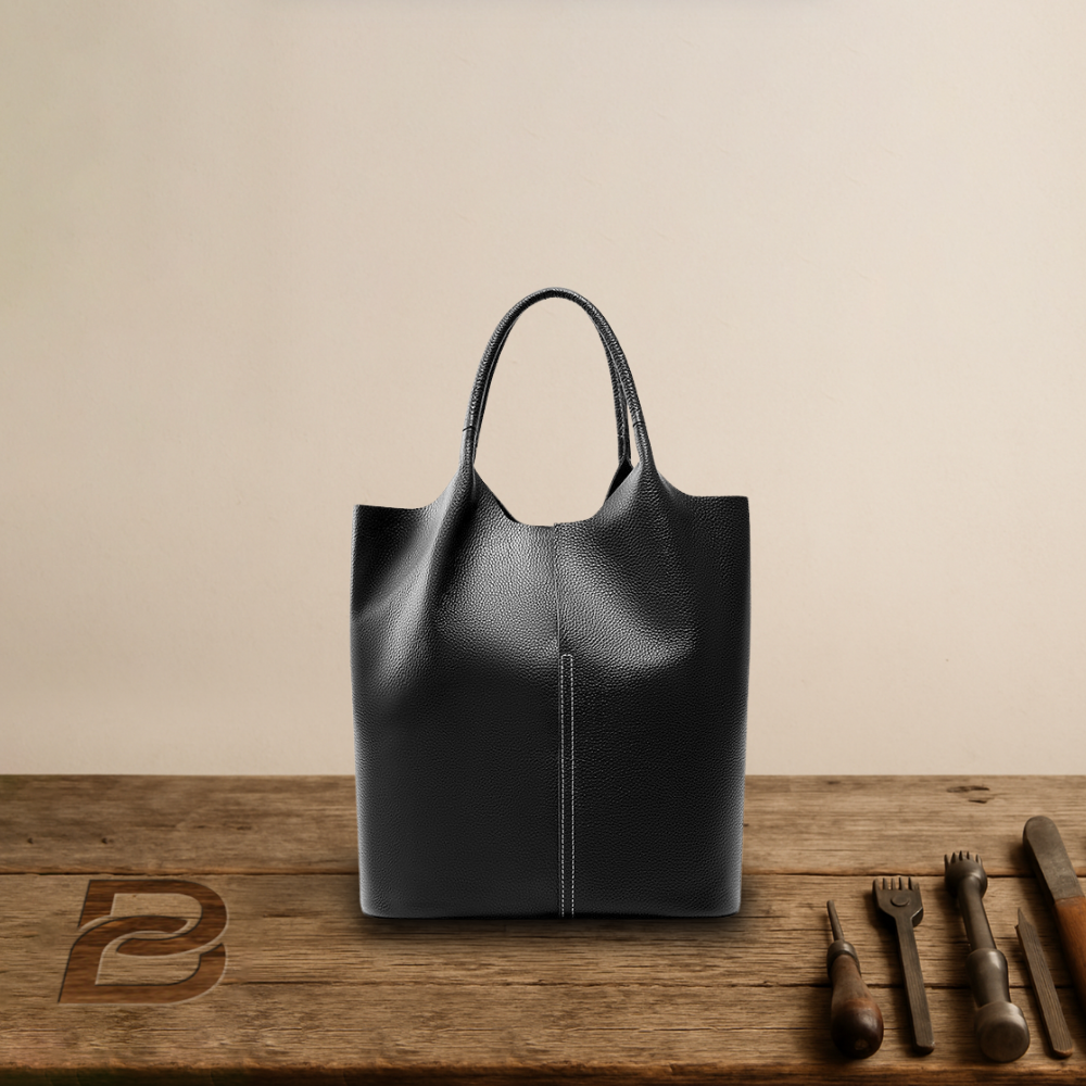 BIKUUL | Leder-Tote mit verstärktem Griff und Etui