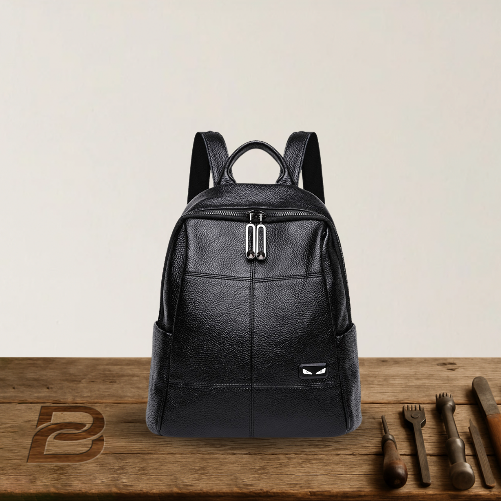 BIKUUL | Laptop-sicherer Lederrucksack