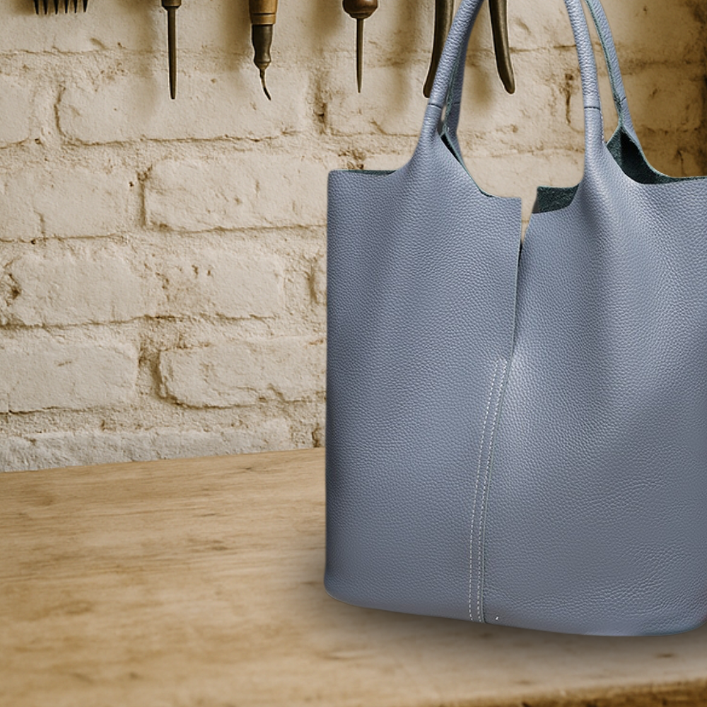 BIKUUL | Leder-Tote mit verstärktem Griff und Etui