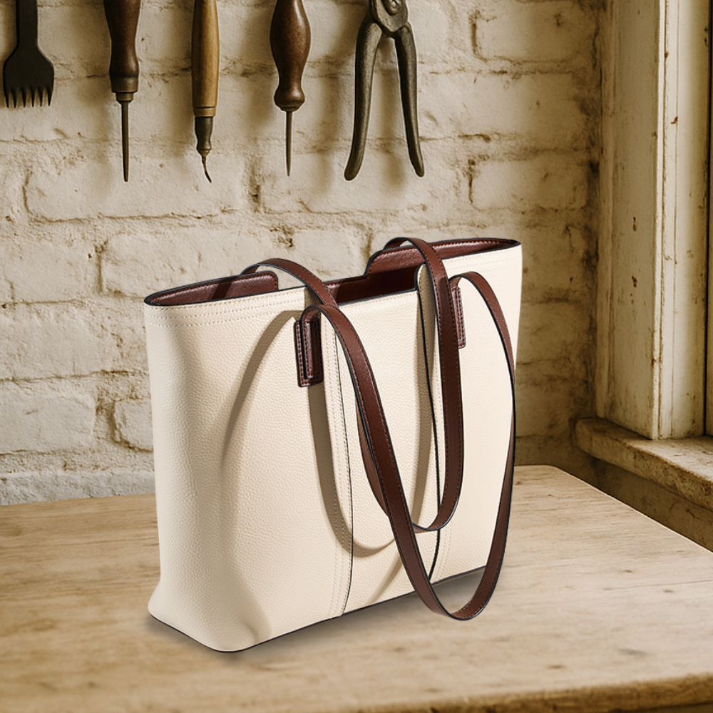 BIKUUL | Shopper Ledertasche mit großem Fassungsvermögen