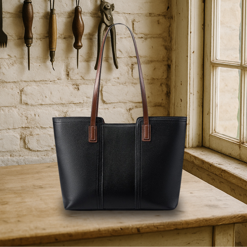BIKUUL | Shopper Ledertasche mit großem Fassungsvermögen