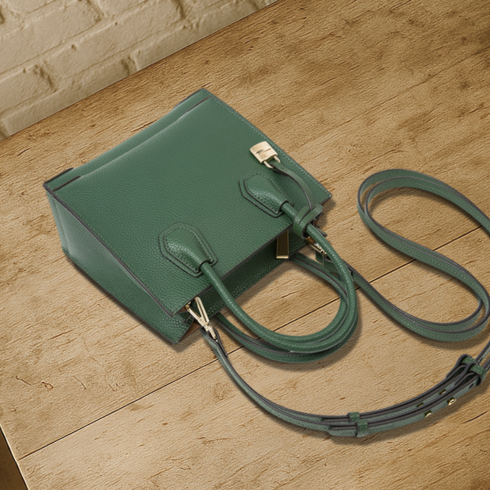 BIKUUL | Handtasche aus strukturiertem, gekörntem Leder