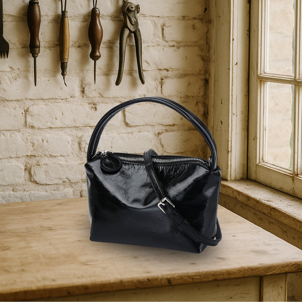 BIKUUL | Strukturierte & schicke Ledertasche