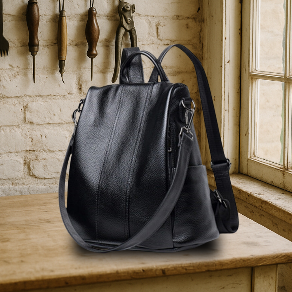 BIKUUL | Weicher Premium-Lederrucksack