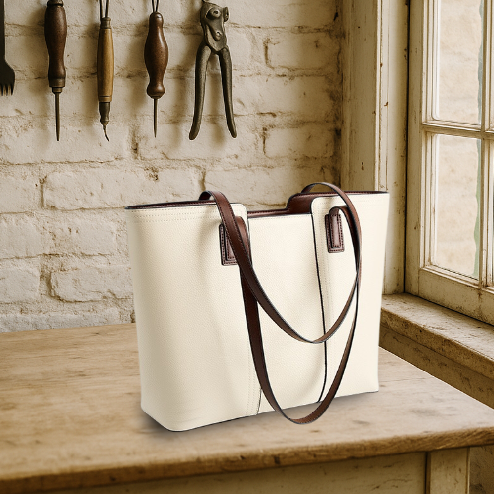 BIKUUL | Shopper Ledertasche mit großem Fassungsvermögen