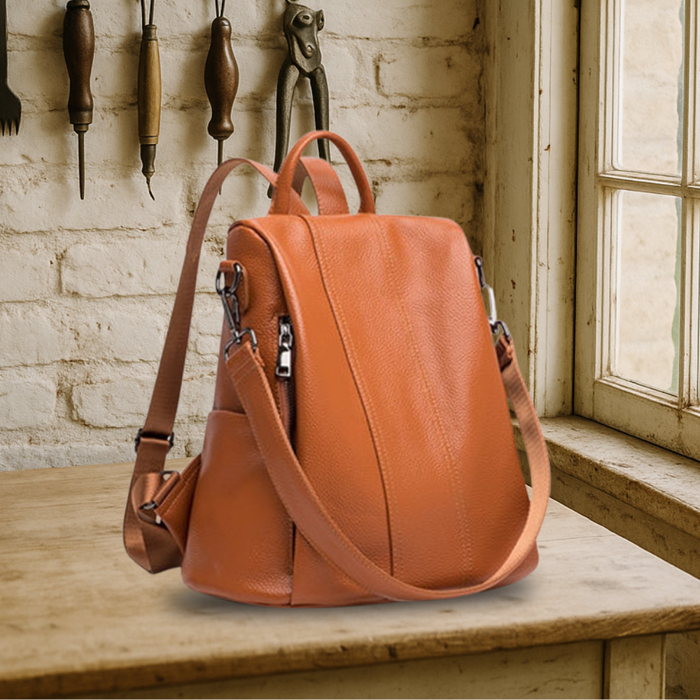 BIKUUL | Weicher Premium-Lederrucksack