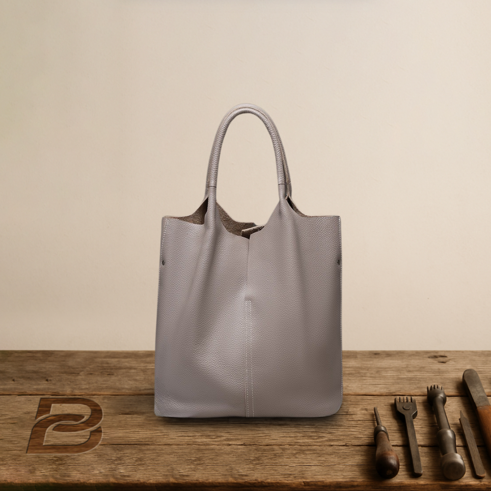BIKUUL | Leder-Tote mit verstärktem Griff und Etui