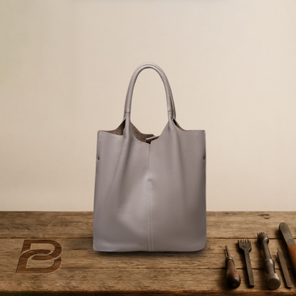 BIKUUL | Leder-Tote mit verstärktem Griff und Etui