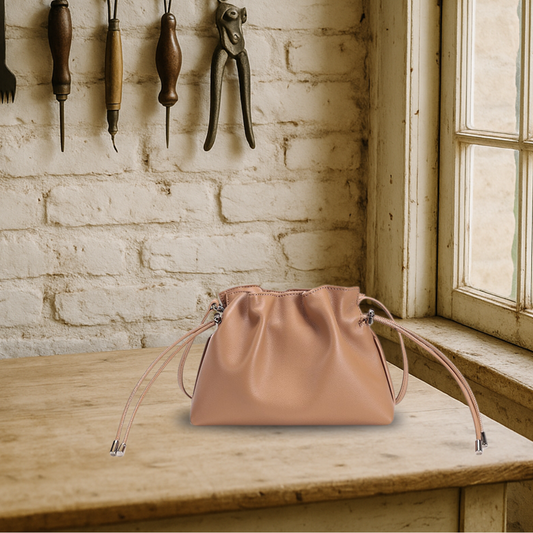 BIKUUL | Drawstring Bucket Ledertasche