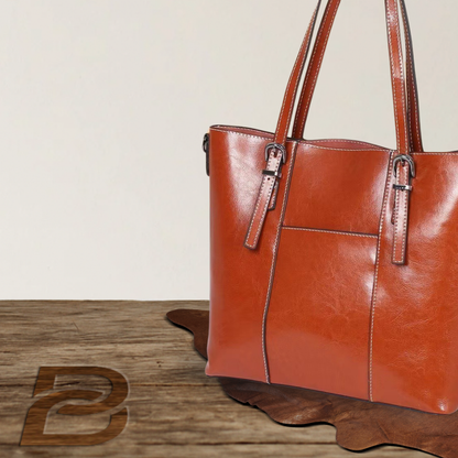 BIKUUL | Große handgetragene Tasche aus echtem Leder