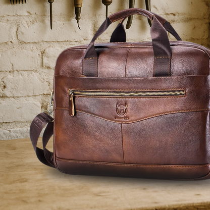 BIKUUL | Premium-Laptop-Tasche aus Leder