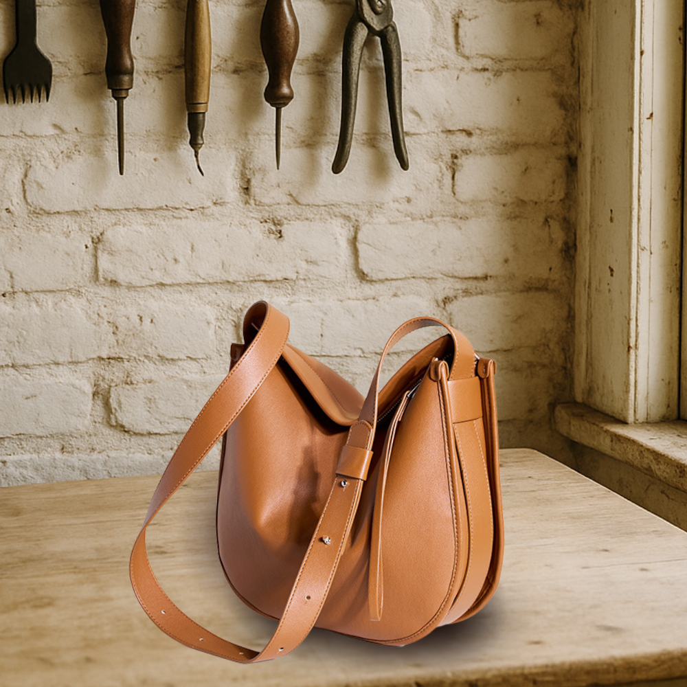BIKUUL | Classic Curve Leder Umhängetasche