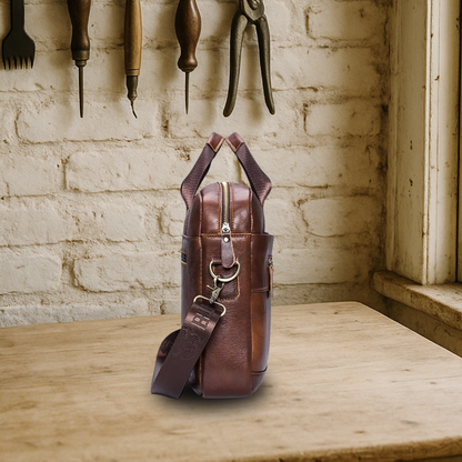 BIKUUL | Premium-Laptop-Tasche aus Leder