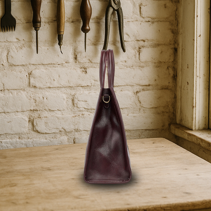 BIKUUL | Klassische Leder-Tasche mit Top-Griff