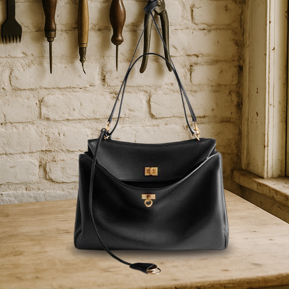 BIKUUL | Classic Premium Schwarz Handtasche