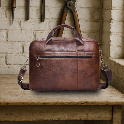 BIKUUL | Premium-Laptop-Tasche aus Leder