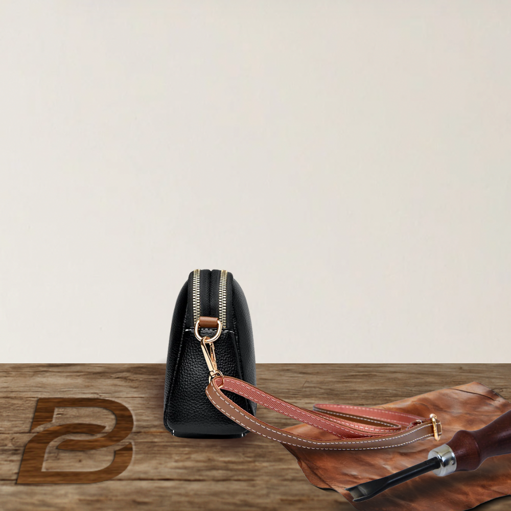 BIKUUL | Premium Leder Sling Geldbörse