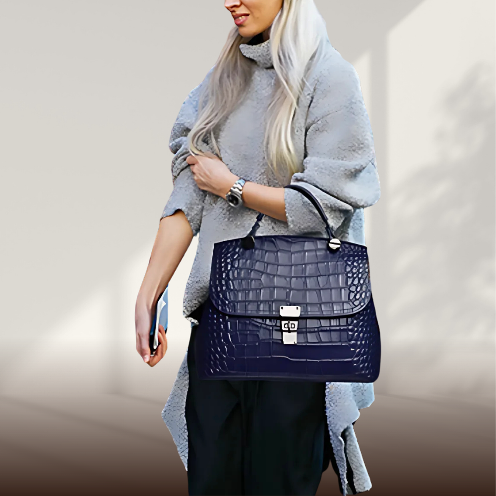 BIKUUL |  Elegante Handtasche aus strukturiertem Leder