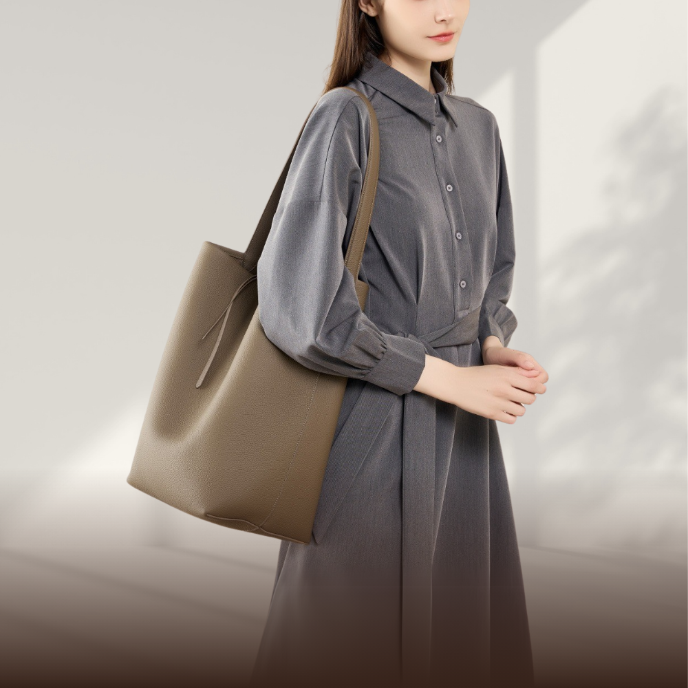 BIKUUL | Eimertasche aus Leder im Faulenzerstil