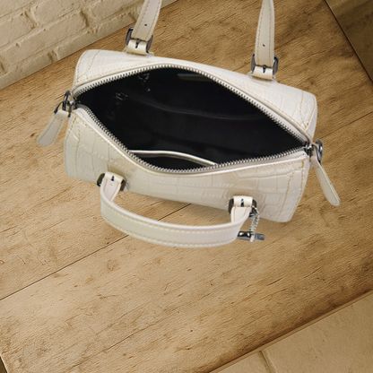 BIKUUL | Handtasche aus Rindsleder mit Krokodilmuster