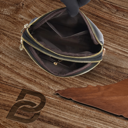 BIKUUL | Premium Leder Sling Geldbörse