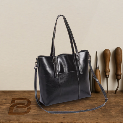 BIKUUL | Große handgetragene Tasche aus echtem Leder