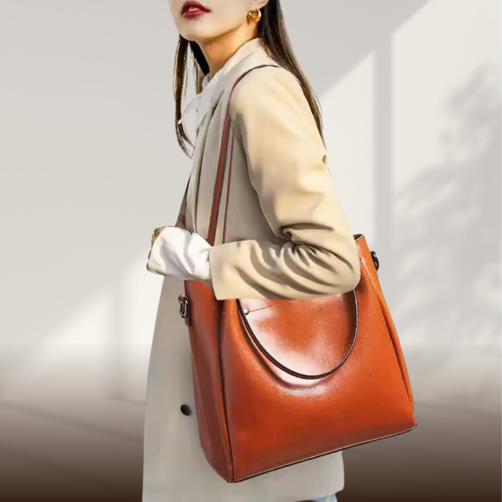 BIKUUL | Elegante Zwei-Wege-Tasche aus echtem Leder