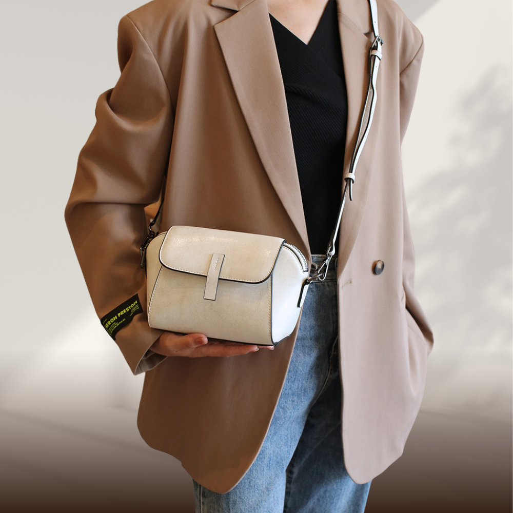 BIKUUL | Umhängetasche aus echtem Leder im Vintage-Stil