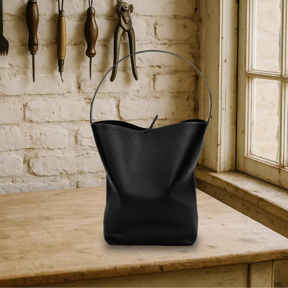 BIKUUL | Eimertasche aus Leder im Faulenzerstil