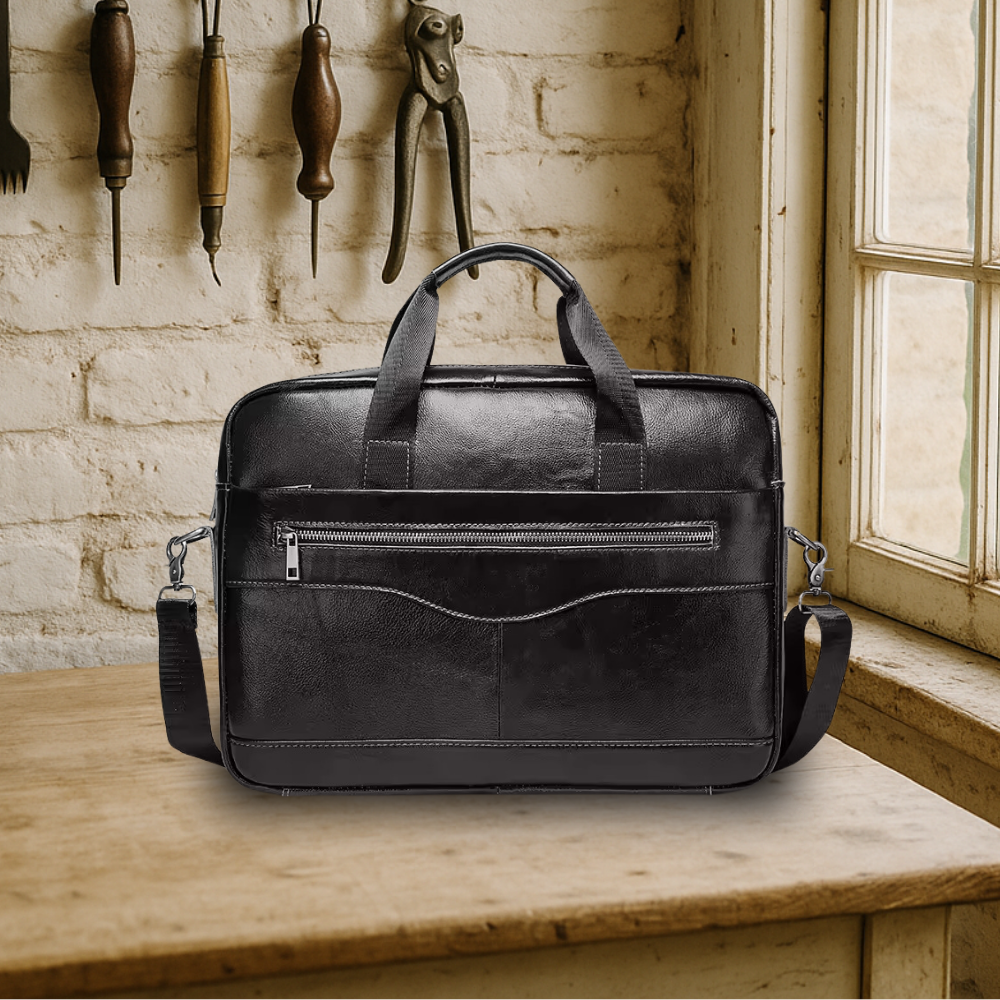 BIKUUL | Premium-Laptop-Tasche aus Leder