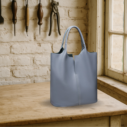 BIKUUL | Leder-Tote mit verstärktem Griff und Etui