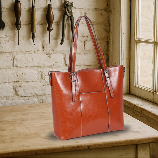 BIKUUL | Große handgetragene Tasche aus echtem Leder