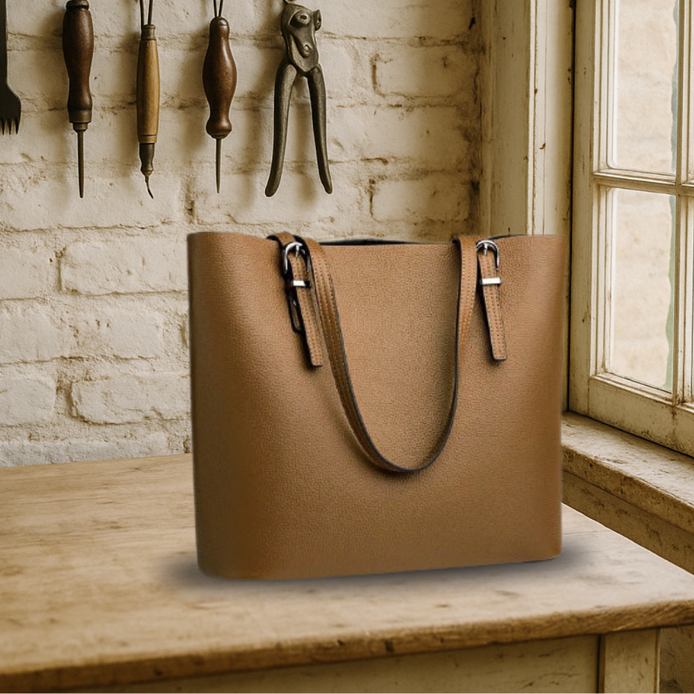 BIKUUL | Klassische und elegante Tote Bag aus Leder