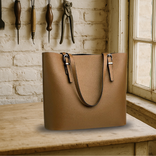 BIKUUL | Klassische und elegante Tote Bag aus Leder