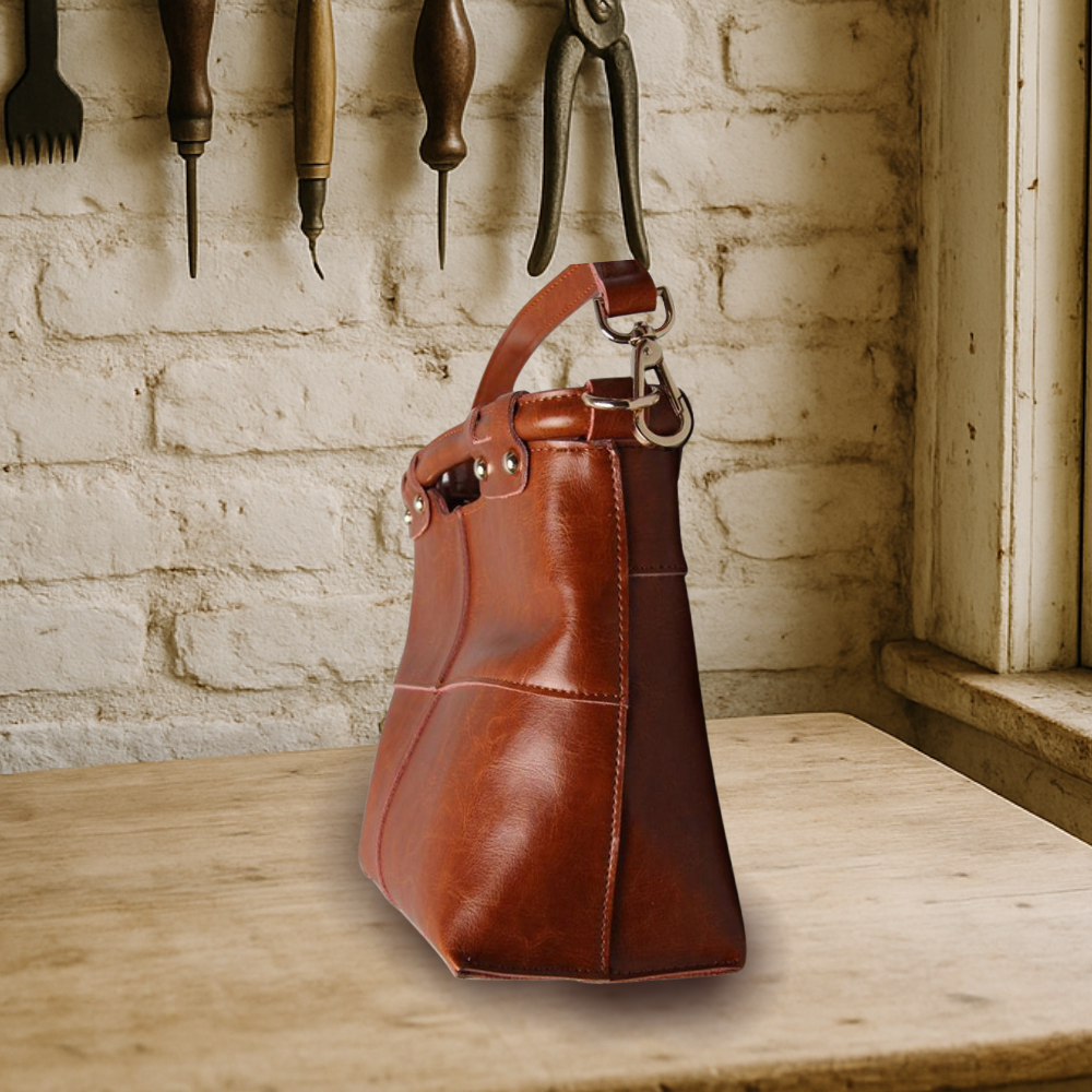 BIKUUL | Echtes Leder Retro-Damen-Messenger-Tasche