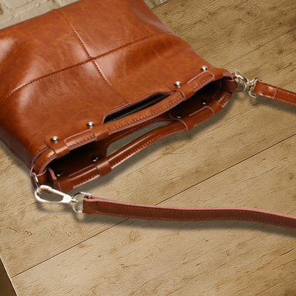 BIKUUL | Echtes Leder Retro-Damen-Messenger-Tasche