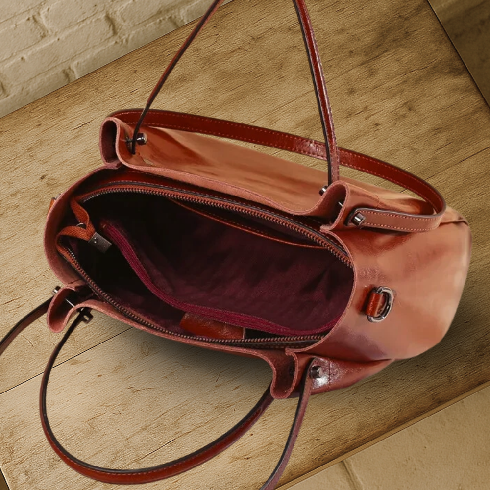 BIKUUL | Elegante Zwei-Wege-Tasche aus echtem Leder