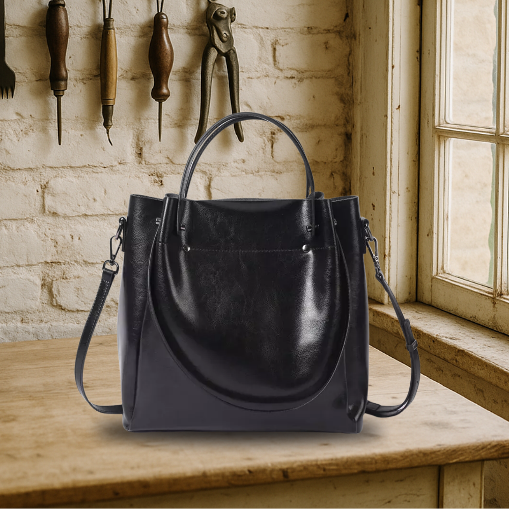 BIKUUL | Elegante Zwei-Wege-Tasche aus echtem Leder
