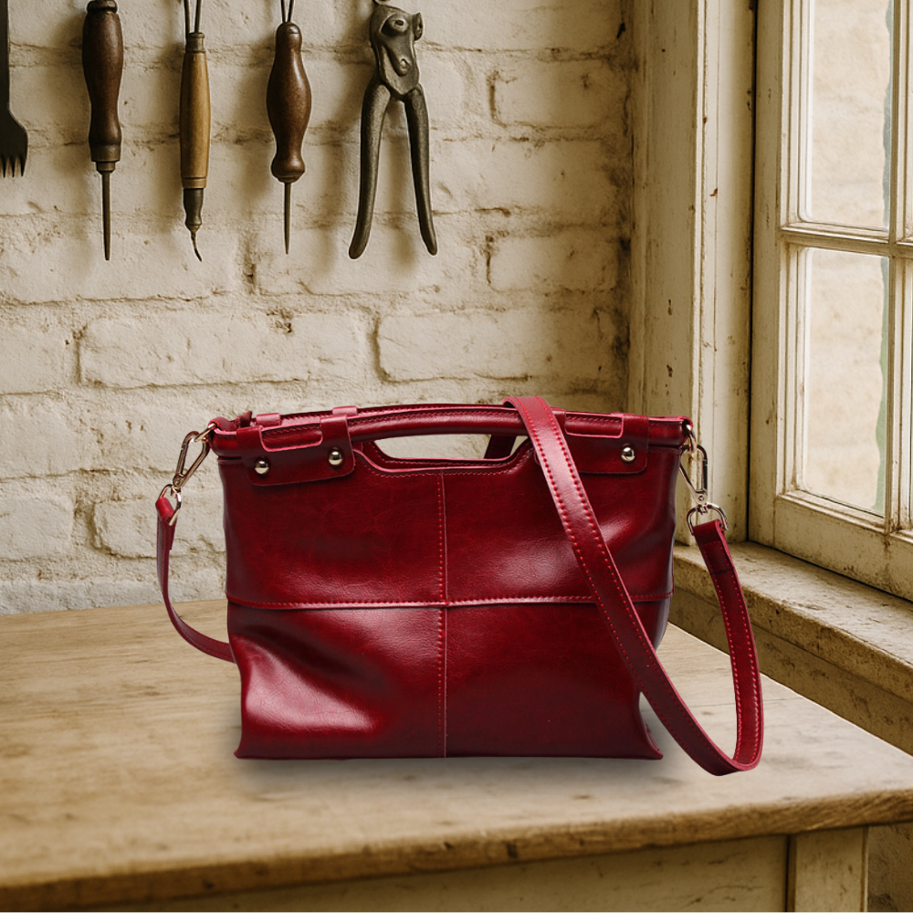 BIKUUL | Echtes Leder Retro-Damen-Messenger-Tasche