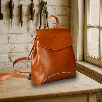 BIKUUL | Rucksack aus echtem Leder
