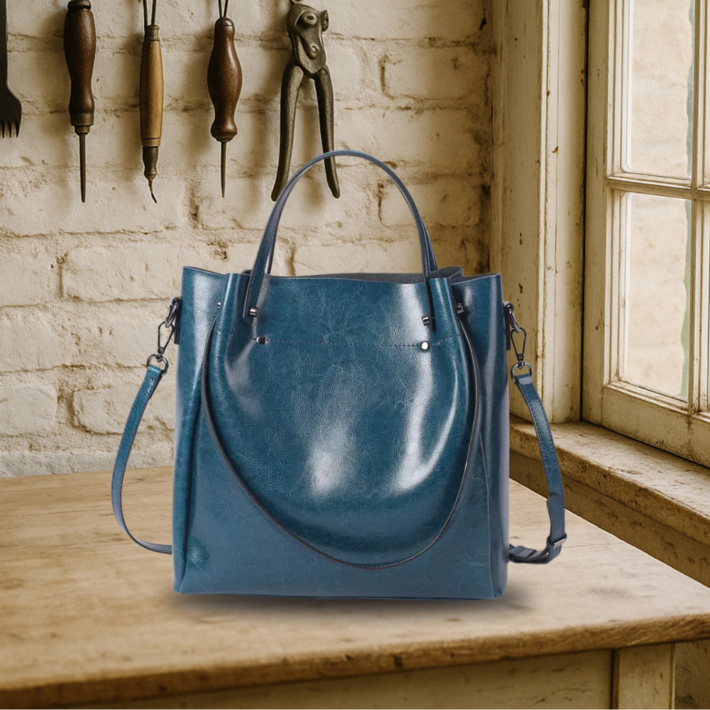 BIKUUL | Elegante Zwei-Wege-Tasche aus echtem Leder