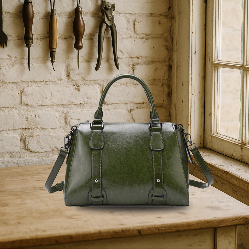BIKUUL | Zwei-Wege-Tasche aus echtem Leder Schulranzen